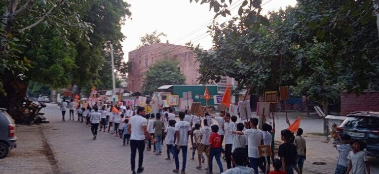 आर्य वीर दल सोनीपत द्वारा भव्य रैली का आयोजन